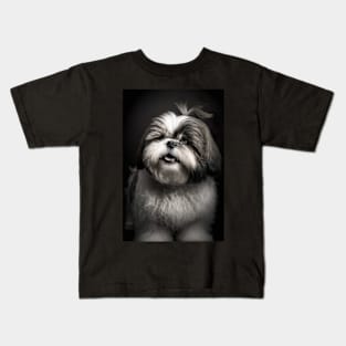 Super Cute Shih Tzu Portrait Kids T-Shirt